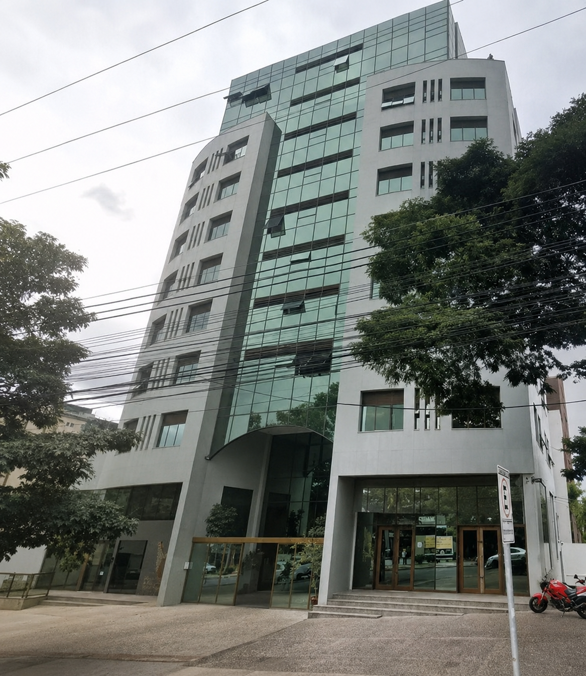 Fachada do prédio da Clínica da Saúde
